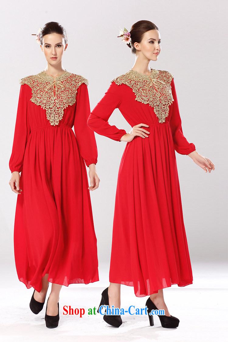 Addis Ababa, the royal court dress shawl avalanche luxury Muslim long-sleeved large dresses Red and Green Green XL pictures, price, brand platters! Elections are good character, the national distribution, so why buy now enjoy more preferential! Health