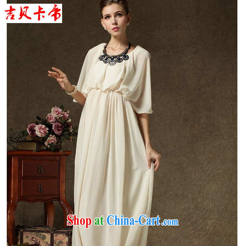 The Bekaa in Dili advanced snow-woven dresses dress solemn Ultra Long dresses, with payment link apricot XL