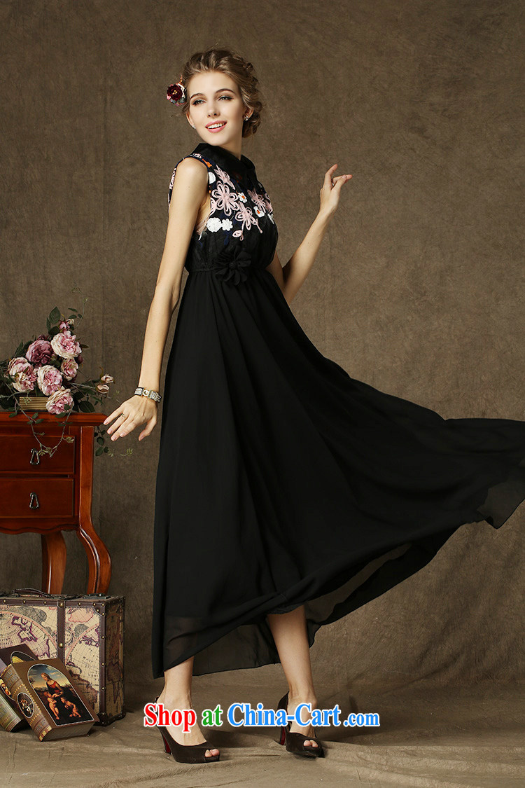The Bekaa in Dili new embroidered beauty snow woven lace long skirt large dresses lace skirt dresses female black XL pictures, price, brand platters! Elections are good character, the national distribution, so why buy now enjoy more preferential! Health