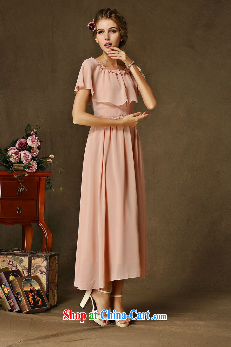 The Bekaa in Dili New High and Low exposed Hong Kong shoulder dresses retro cloak long skirt 1 bare pink XL pictures, price, brand platters! Elections are good character, the national distribution, so why buy now enjoy more preferential! Health