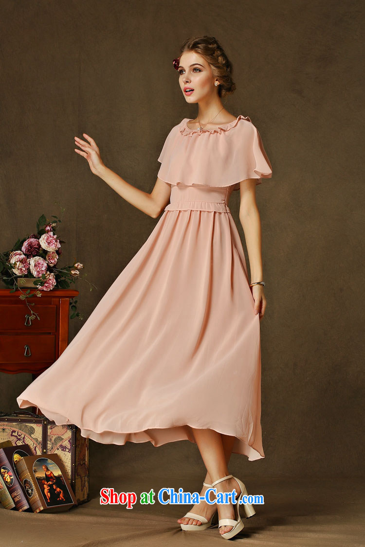 The Bekaa in Dili New High and Low exposed Hong Kong shoulder dresses retro cloak long skirt 1 bare pink XL pictures, price, brand platters! Elections are good character, the national distribution, so why buy now enjoy more preferential! Health