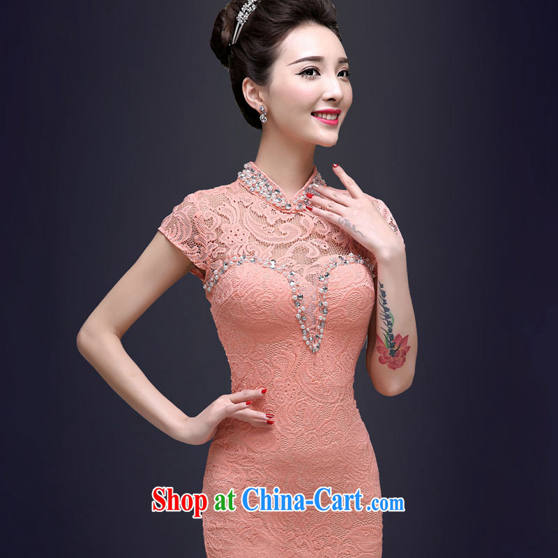 A good service is 2015 new spring and summer bridal wedding dresses small female moderator banquet beauty dress short, short M, good service, and, shopping on the Internet