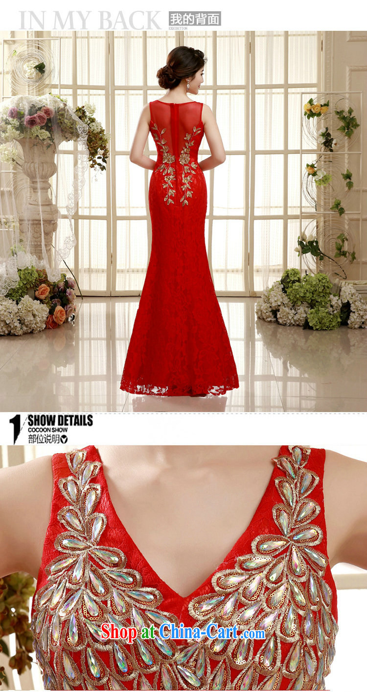 It is also optimized condolence bridal toast cultivating long skirt Evening Dress double-shoulder-length, sexy crowsfoot wedding dresses the XS 5456 red XXL pictures, price, brand platters! Elections are good character, the national distribution, so why buy now enjoy more preferential! Health