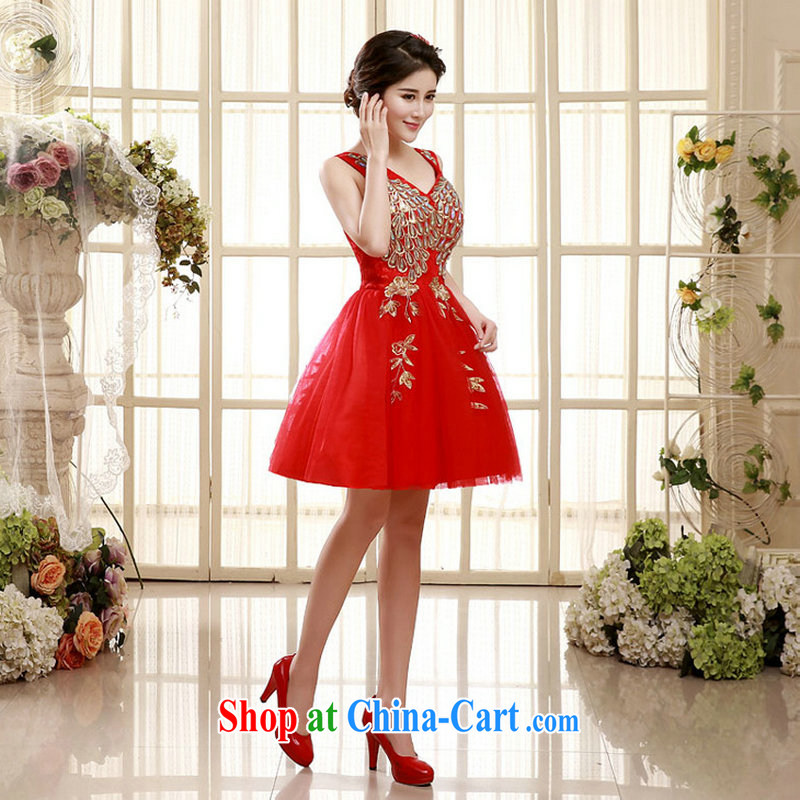 It is also optimized their swords into plowshares Evening Dress 2015 new dual-shoulder lace beauty spring and summer the betrothal presided over short dress XS 5546 red XXL, yet also optimize their swords into plowshares, and shopping on the Internet