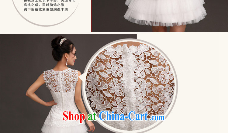 Beautiful ornaments dress 2015 new short red dress bridal toast serving Korean double-shoulder lace bridesmaid dresses in white. does not support returning pictures, price, brand platters! Elections are good character, the national distribution, so why buy now enjoy more preferential! Health