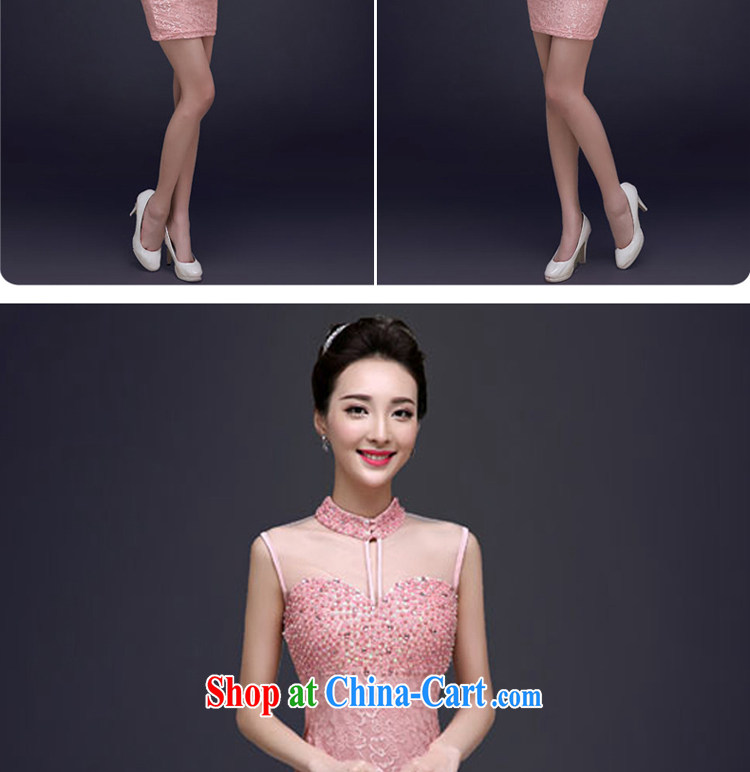 A good service is 2015 new spring and summer women dress small toast serving short Toastmaster of the banquet dress pink M pictures, price, brand platters! Elections are good character, the national distribution, so why buy now enjoy more preferential! Health