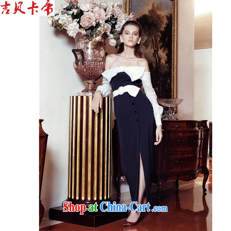 The Bekaa in Dili 85,003 _angelababy Yang Ying micro-Love Movie release black bare shoulders beauty banquet dress black L