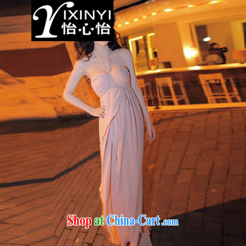 Yi Hsin Yi 20152015 new sense of my store is also wiped his chest on the truck long skirt dress Pink dresses are code, Selina Chow and Chow (YIXINYI), shopping on the Internet