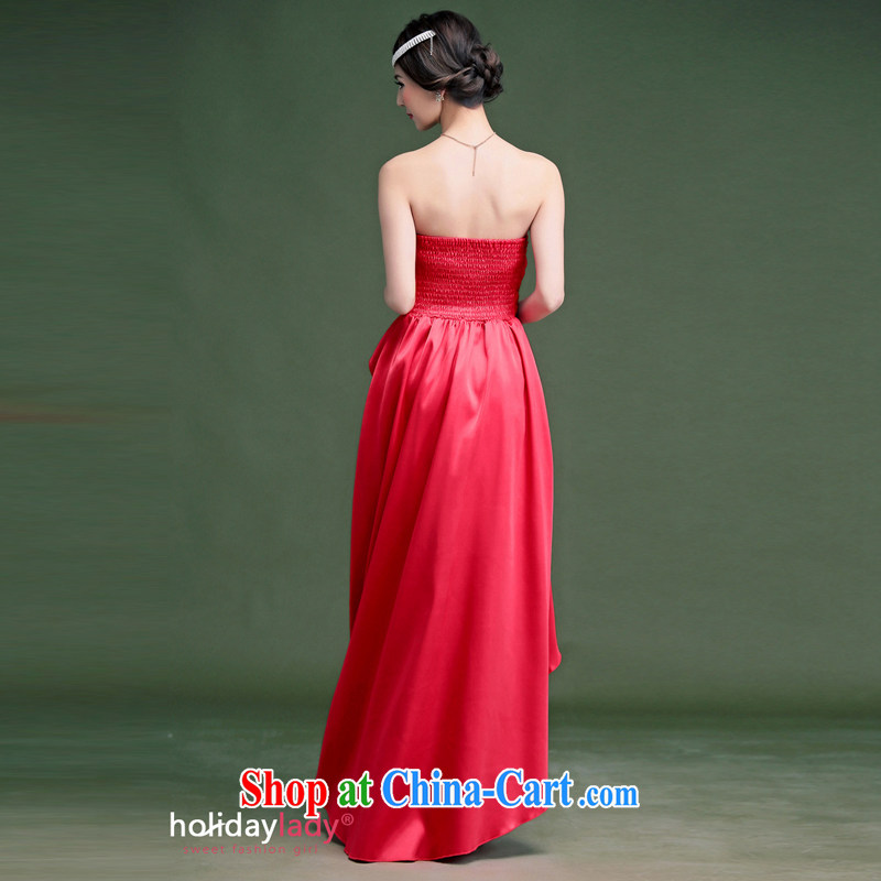 Oh, the 2015 female new front short, long, and wiped his chest small dress dress cocktail reception dinner Evening Dress white, code, oh, blogs, and online shopping