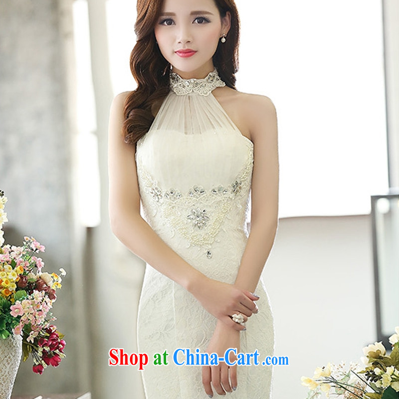Lok Yan SA wedding 2015 new stylish marriages Korean version is also at Merlion dress winter beauty graphics thin wall also white S, Lok Yan Sha, shopping on the Internet