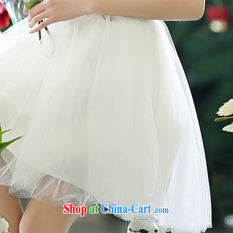 Lok Yan SA 2015 spring and summer embroidery the root yarn sleeveless vest dress ultra-shaggy solid skirt bridesmaid dresses small performance Service White S, Lok Yan Sha, and shopping on the Internet