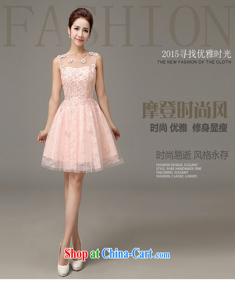 Bridal toast service 2015 New Evening Dress short banquet style bridesmaid dresses small shaggy dress pink XXXL pictures, price, brand platters! Elections are good character, the national distribution, so why buy now enjoy more preferential! Health