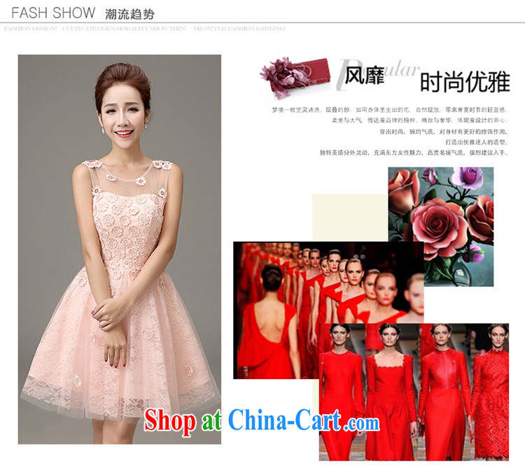 Bridal toast service 2015 New Evening Dress short banquet style bridesmaid dresses small shaggy dress pink XXXL pictures, price, brand platters! Elections are good character, the national distribution, so why buy now enjoy more preferential! Health