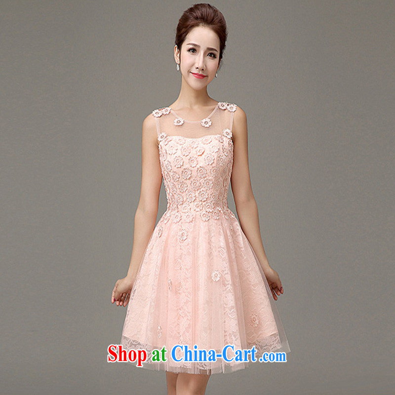 Bridal toast service 2015 New Evening Dress short banquet style bridesmaid dresses small shaggy dress pink XXXL so Balaam, and shopping on the Internet