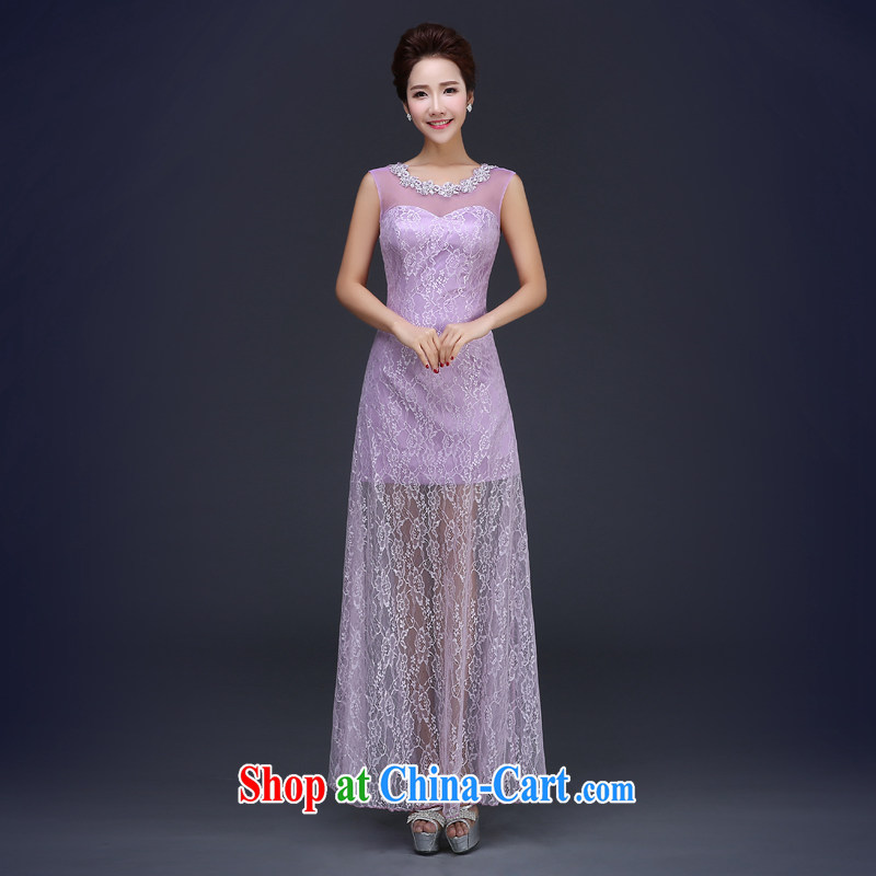 Cheng Kejie MIA toast service bridal dresses improved 2015 new wedding dress long stylish lace crowsfoot dress dress pale yellow XXL
