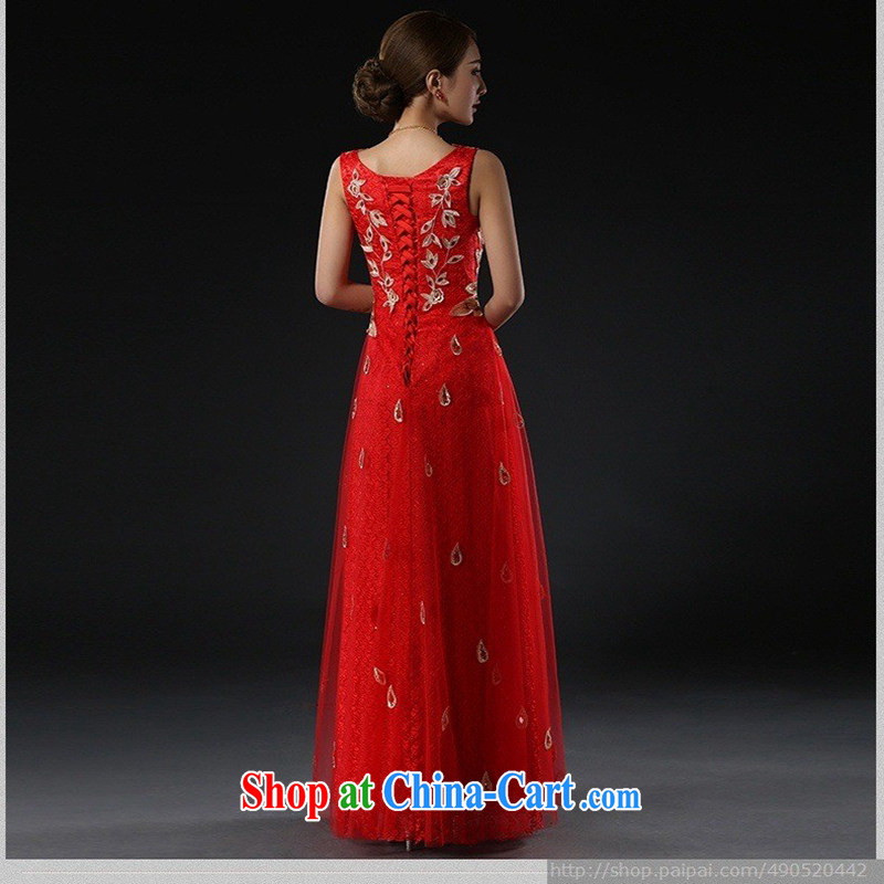 Evening Dress 2015 new toast service bridal gown long stylish red dress, wedding dress spring red XXXL so Balaam, and shopping on the Internet