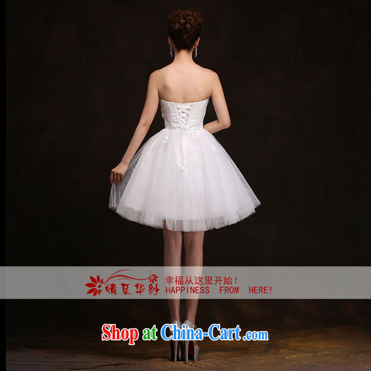 The china yarn bridal short, small dress dress wedding dresses Evening Dress stylish lace bare chest toast clothing bridesmaid clothing white. size does not accept return pictures, price, brand platters! Elections are good character, the national distribution, so why buy now enjoy more preferential! Health