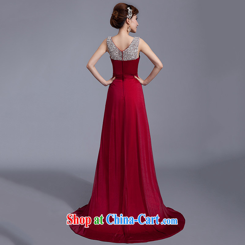 Evening Dress bridal wedding banquet toast. New 2015 the beauty, pregnant women video thin spring Korean long red XXXL, blooming Crazy (chunhuaqiuyue), shopping on the Internet