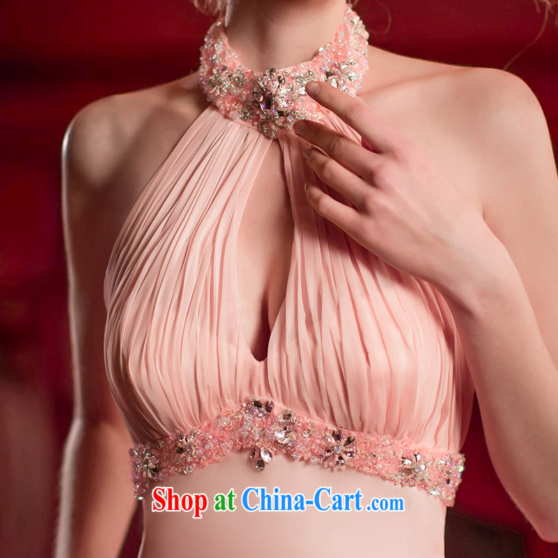 The bride's wedding dresses spring 2015 toast serving evening dress wedding dress Original Design 2223 meat pink L, the bride, shopping on the Internet