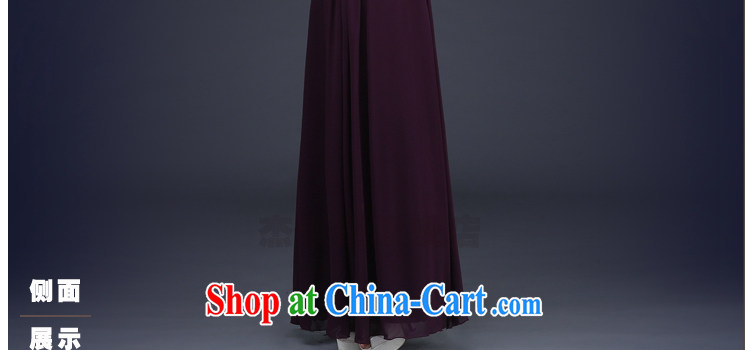 J. MIA 2015 new stylish long, deep purple V bridal toast serving moderator performance service beauty banquet dress purple XXXL pictures, price, brand platters! Elections are good character, the national distribution, so why buy now enjoy more preferential! Health