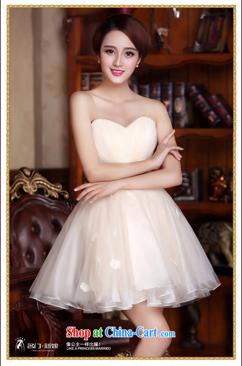 The bride's wedding dresses spring 2015 bridesmaid dress bridal toast clothing wedding dress 2102 champagne color L pictures, price, brand platters! Elections are good character, the national distribution, so why buy now enjoy more preferential! Health