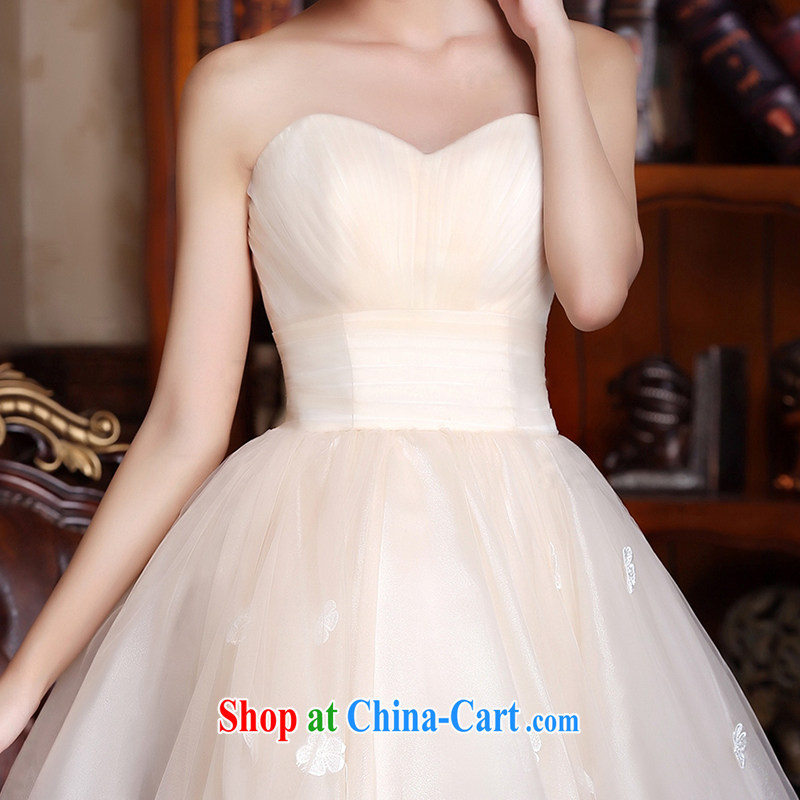 The bride's wedding dresses spring 2015 bridesmaid dress bridal toast clothing wedding dress 2102 champagne color L, the bride, shopping on the Internet