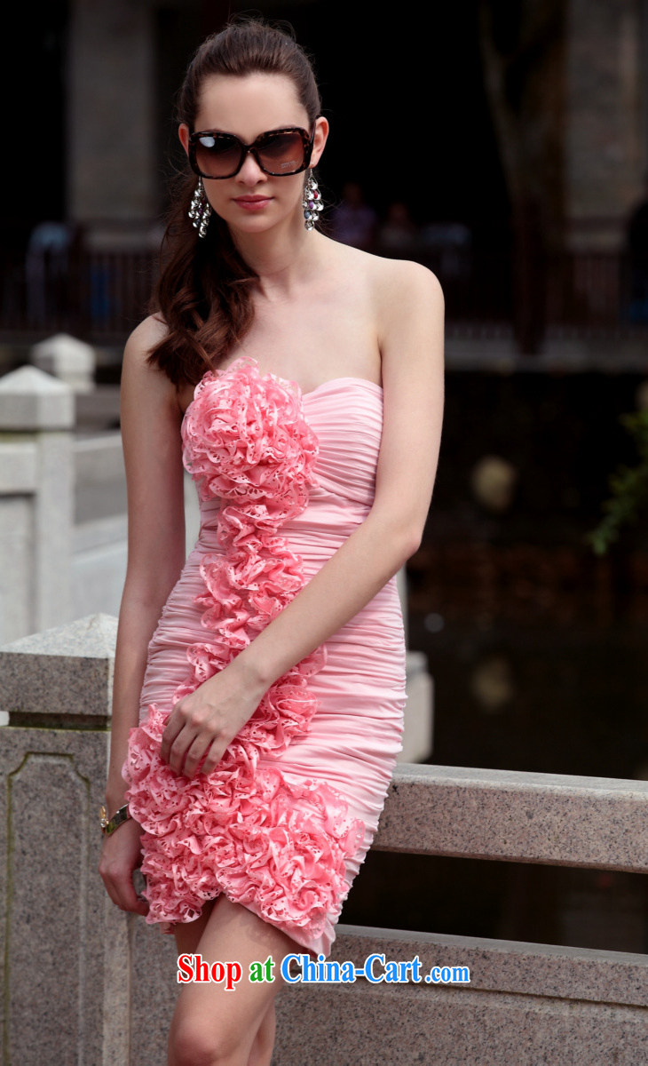 Multi-LAI Ki Europe evening dress, Qi small dress short pink bridesmaid dress pink XXL pictures, price, brand platters! Elections are good character, the national distribution, so why buy now enjoy more preferential! Health