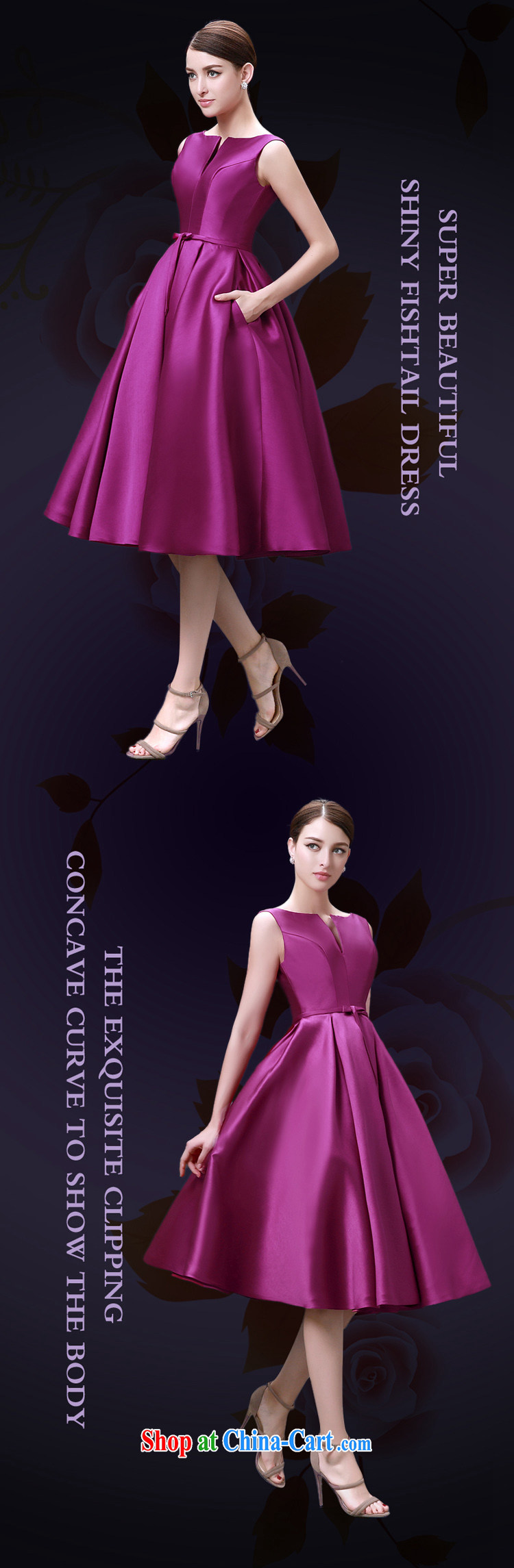 7 color 7 tone in Europe 2015 new marriages served toast short dress stylish beauty small dress evening dress L 030 purple long tailored final pictures, price, brand platters! Elections are good character, the national distribution, so why buy now enjoy more preferential! Health