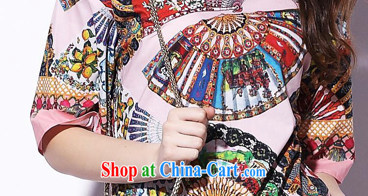 9 month dress * DG fans pattern shirt female short-sleeved T-shirt summer 2015 new 8856 figure color L pictures, price, brand platters! Elections are good character, the national distribution, so why buy now enjoy more preferential! Health
