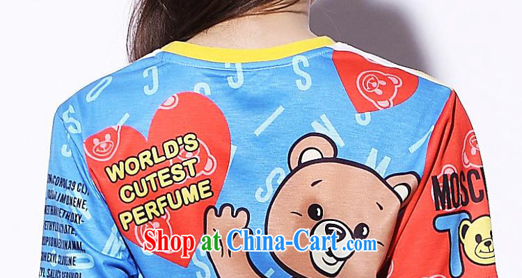 9 month dress * mos home 2015 summer new color teddy bear stamp short-sleeved T-shirt girls 8860 B Figure color L pictures, price, brand platters! Elections are good character, the national distribution, so why buy now enjoy more preferential! Health