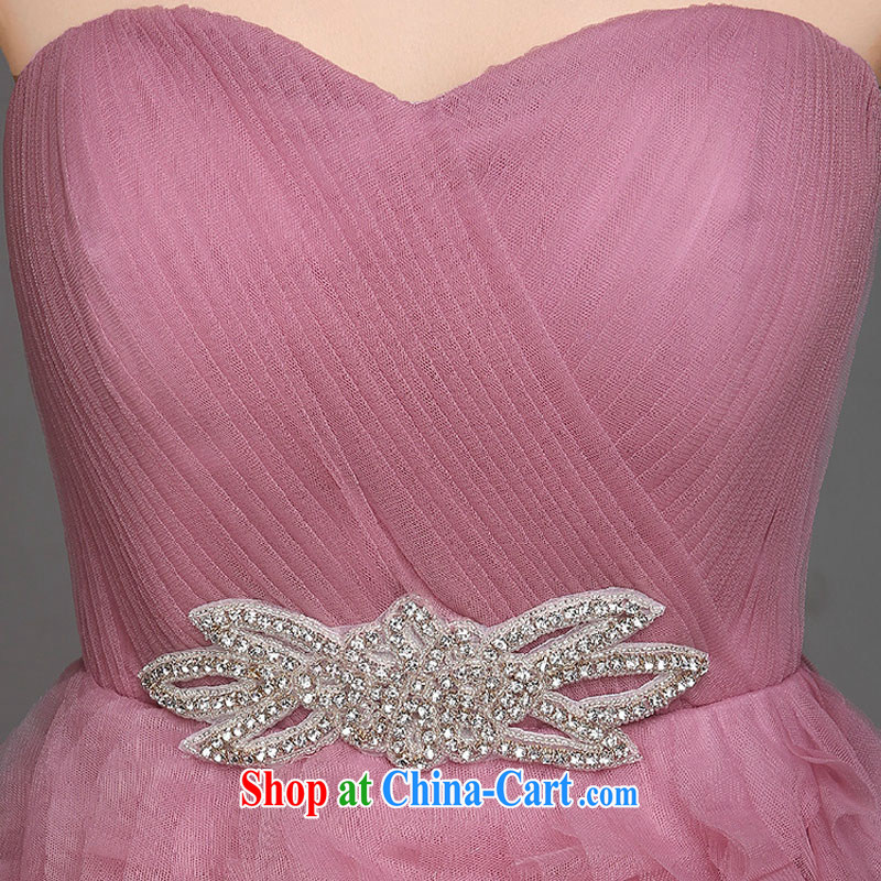 bridesmaid dress 2015 new marriage short bridesmaid dress sister small dress dress summer wedding dress champagne color XXL, the color is Windsor, shopping on the Internet