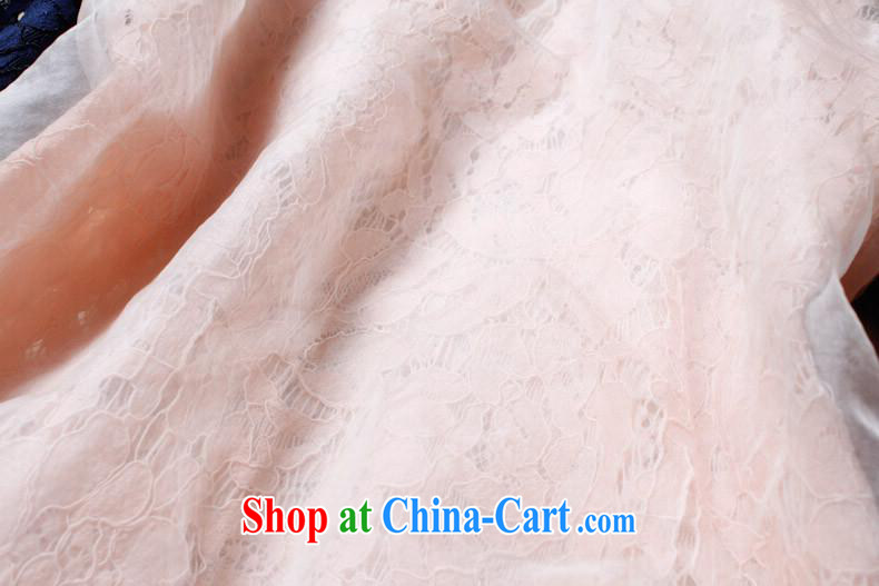 9 month dress * LP DaieR Diana's fashion 2015 spring and summer new European site lace stitching round collar T-shirt 151,727 pink L pictures, price, brand platters! Elections are good character, the national distribution, so why buy now enjoy more preferential! Health