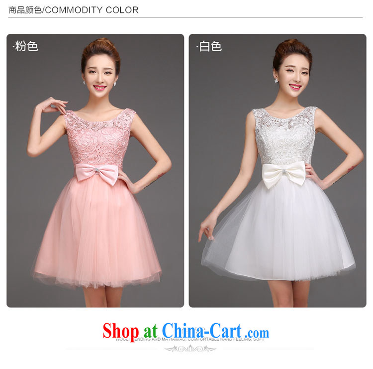 summer evening dress new 2015 short bridesmaid dresses in bridesmaid clothing and sisters annual dress dress bridesmaid dress white L pictures, price, brand platters! Elections are good character, the national distribution, so why buy now enjoy more preferential! Health