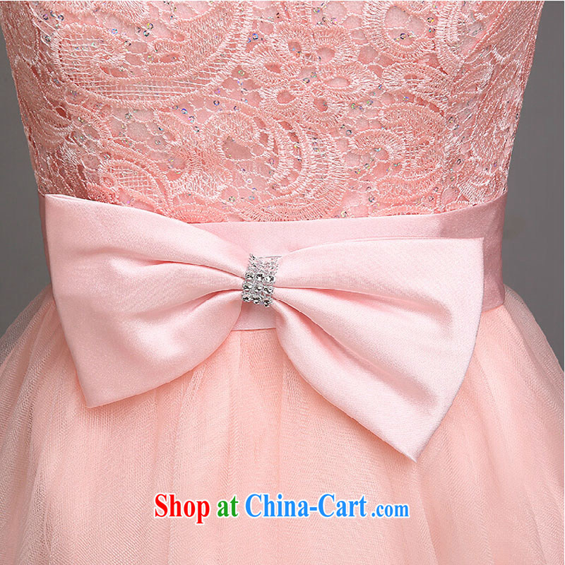 summer evening dress new 2015 short bridesmaid dresses in bridesmaid clothing and sisters dress dresses annual bridesmaid dress white L, the color is Windsor, shopping on the Internet