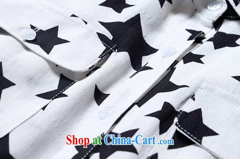 9 month dress * LP DaieR Diane's spring fashion, the European site hit color Stars stamp stylish shirt 152,021 white L pictures, price, brand platters! Elections are good character, the national distribution, so why buy now enjoy more preferential! Health