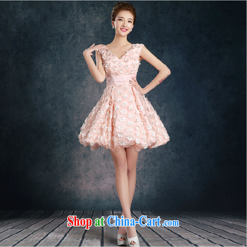 Summer short bridal dresses 2015 new stylish wedding toast serving Red video thin bridal dress summer blue Mary Magdalene, chest XL, the color is still Windsor, shopping on the Internet