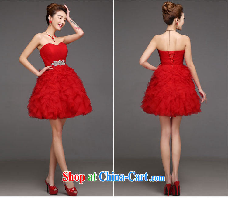 2015 new summer Korean short thick bridal small wedding dress bride wedding toast clothing dress red XL pictures, price, brand platters! Elections are good character, the national distribution, so why buy now enjoy more preferential! Health
