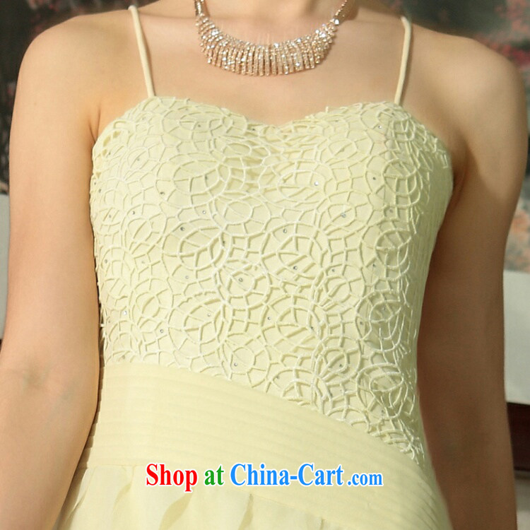 Multi-LAI Ki Europe Evening Dress banquet dress reception dress apricot L pictures, price, brand platters! Elections are good character, the national distribution, so why buy now enjoy more preferential! Health