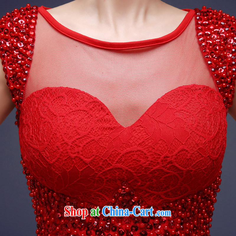 A good service is 2015 new bride's toast serving summer red wedding dresses wedding dresses Evening Dress long red M, good service, and shopping on the Internet