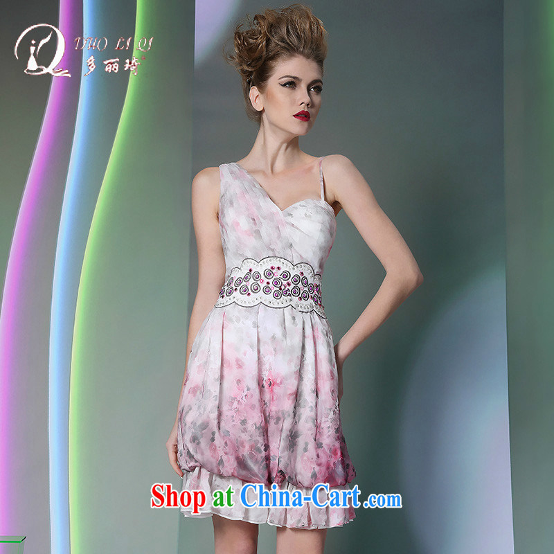 Multi-LAI Ki Europe Evening Dress 2015 multi-lai Ki straps short white XXL, Li Qi (Doris dress), and, on-line shopping