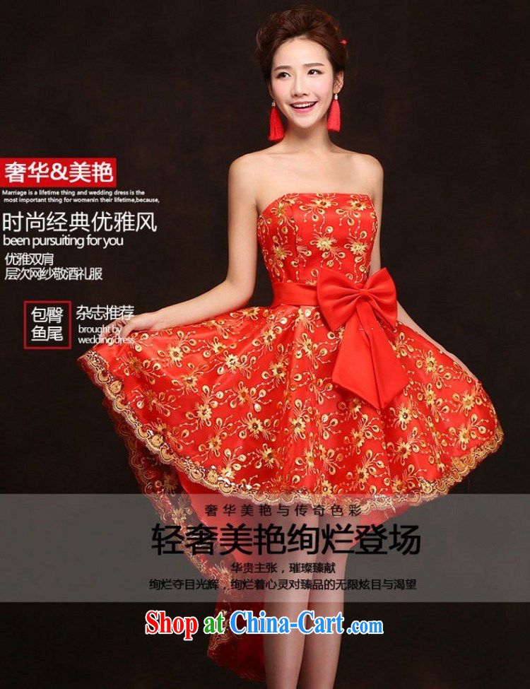 Love, Norman red bridal toast service 2015 spring and summer new banquet dress short wedding dresses women marriage bridesmaid service customer to size. Does not support returning pictures, price, brand platters! Elections are good character, the national distribution, so why buy now enjoy more preferential! Health