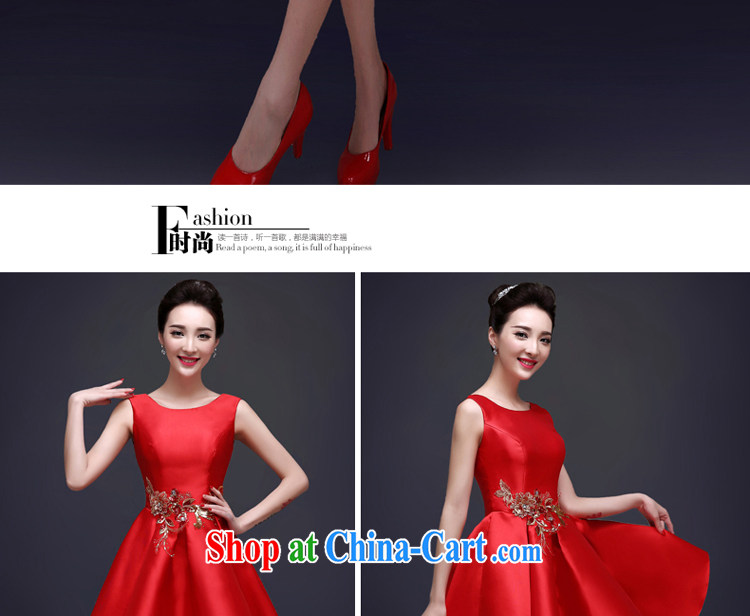 A good service is 2015 bridal toast clothing Spring Summer dresses stylish evening dress short marriage, small red dress female Red M pictures, price, brand platters! Elections are good character, the national distribution, so why buy now enjoy more preferential! Health