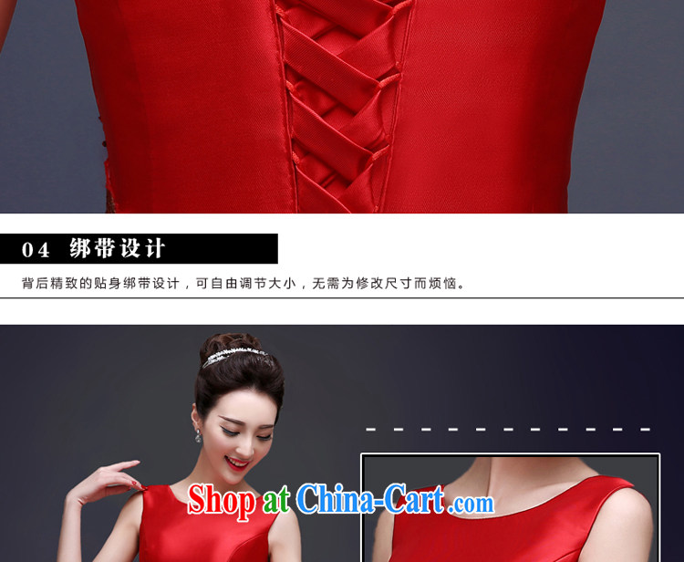 A good service is 2015 bridal toast clothing Spring Summer dresses stylish evening dress short marriage, small red dress female Red M pictures, price, brand platters! Elections are good character, the national distribution, so why buy now enjoy more preferential! Health