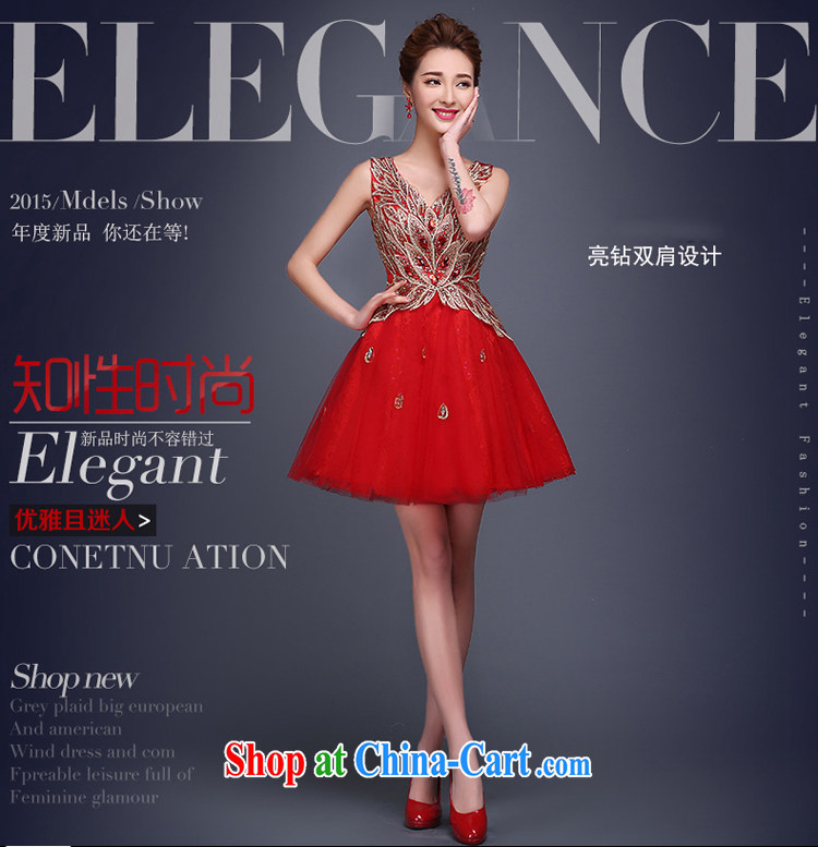 7 color 7 tone Korean version 2015 new dual-shoulder stylish bridesmaid dresses small spring and summer evening dress short bridal dresses L 031 Lake blue XL pictures, price, brand platters! Elections are good character, the national distribution, so why buy now enjoy more preferential! Health