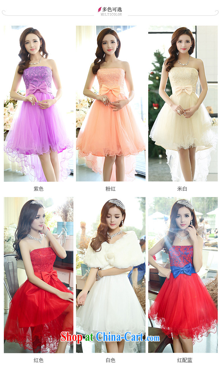 Floating love Ting 2015 spring and summer new marriages wedding dresses bridesmaid toast red outfit served before after short duration, Evening Dress pink XL pictures, price, brand platters! Elections are good character, the national distribution, so why buy now enjoy more preferential! Health
