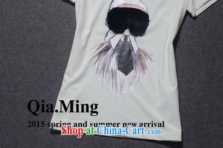 9 month dress * The European site 2015 spring female new cartoon Fox hair stitching knocked color beauty T-shirt cotton shirt T GC 3093 black L pictures, price, brand platters! Elections are good character, the national distribution, so why buy now enjoy more preferential! Health