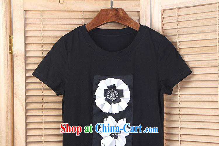 9 month dress * invincible reduction in Europe and America on aging 2015 spring and summer new women small Hong Kong Wind manually staple flower cotton short-sleeved shirt T female T-shirt white XL pictures, price, brand platters! Elections are good character, the national distribution, so why buy now enjoy more preferential! Health