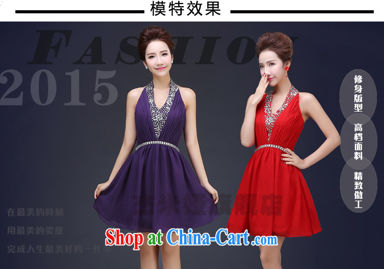 J. MIA 2015 new bridesmaid serving short bridesmaid dress the dress wedding toast service bridal gown Evening Dress spring summer purple XXL pictures, price, brand platters! Elections are good character, the national distribution, so why buy now enjoy more preferential! Health