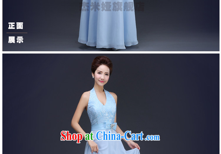 J. MIA moderator wedding dress winter toast Service Bridal spring graphics thin female blue banquet dress long, European and American Beauty-blue also A L pictures, price, brand platters! Elections are good character, the national distribution, so why buy now enjoy more preferential! Health