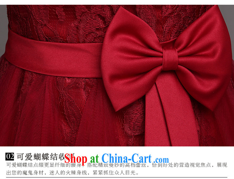 2015 new spring and summer bridal toast clothing stylish graphics thin short bridal dresses wedding beauty dress wine red short XL pictures, price, brand platters! Elections are good character, the national distribution, so why buy now enjoy more preferential! Health
